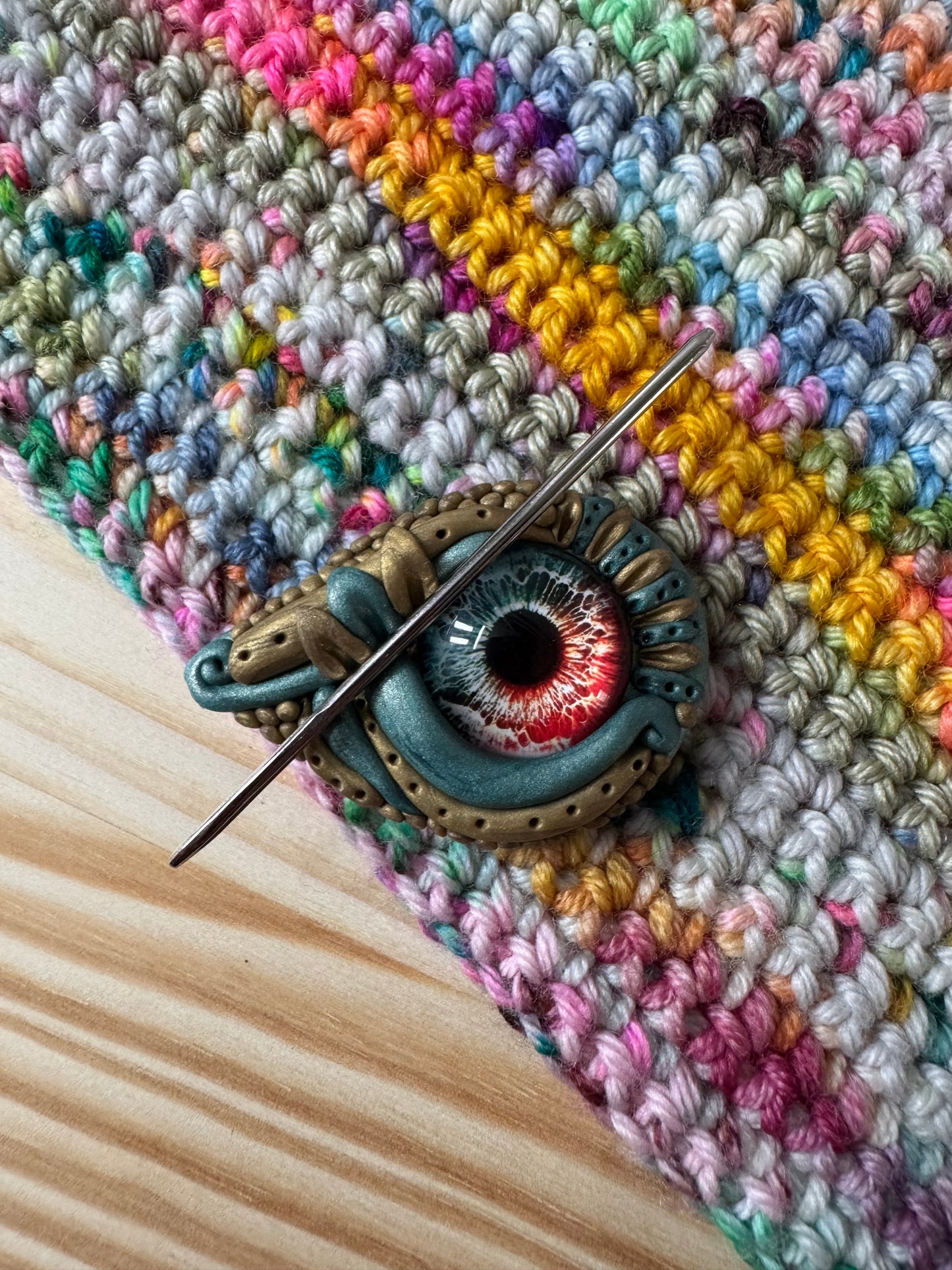 READY TO SHIP Dragon Eye Magnetic Needle Minder, Sewing Magnet, Dragon Accessories