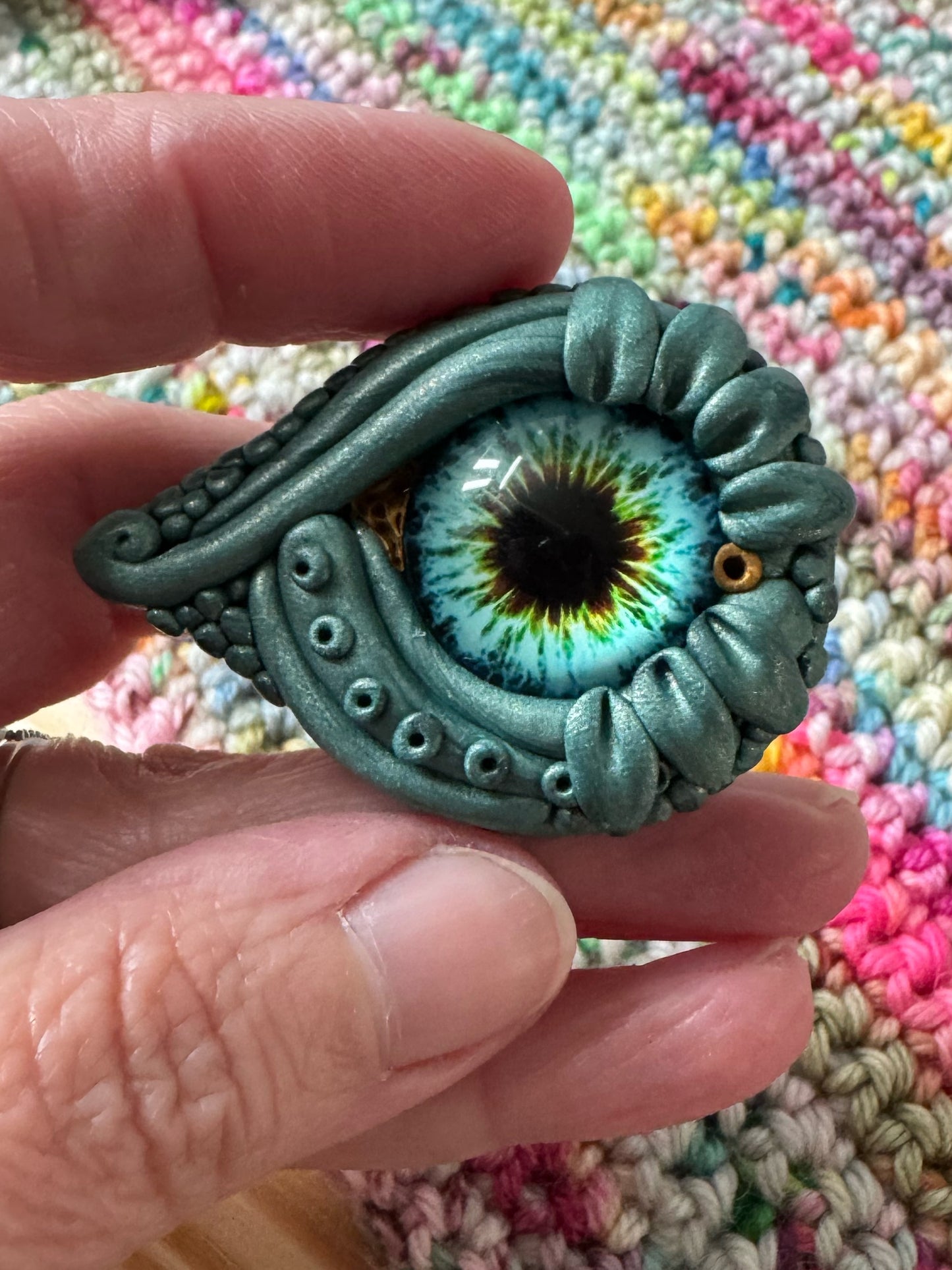 READY TO SHIP Dragon Eye Magnetic Needle Minder, Sewing Magnet, Dragon Accessories