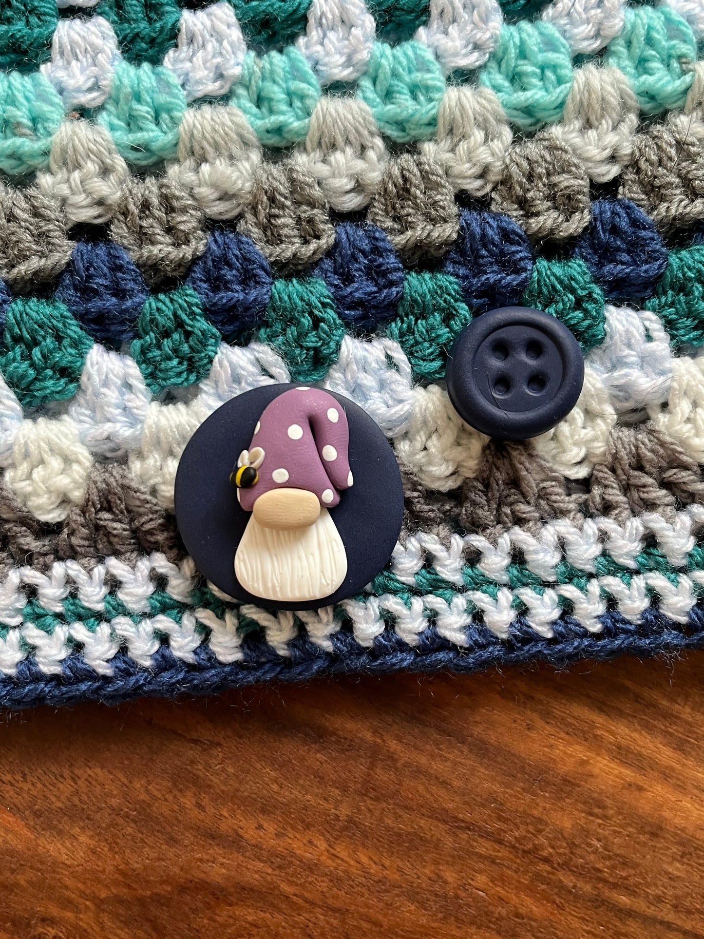 Rainbow bee hat gnome magnetic needle minder, gonk needle holder, cross stitch gifts, gift for her, Tomte sewing magnet