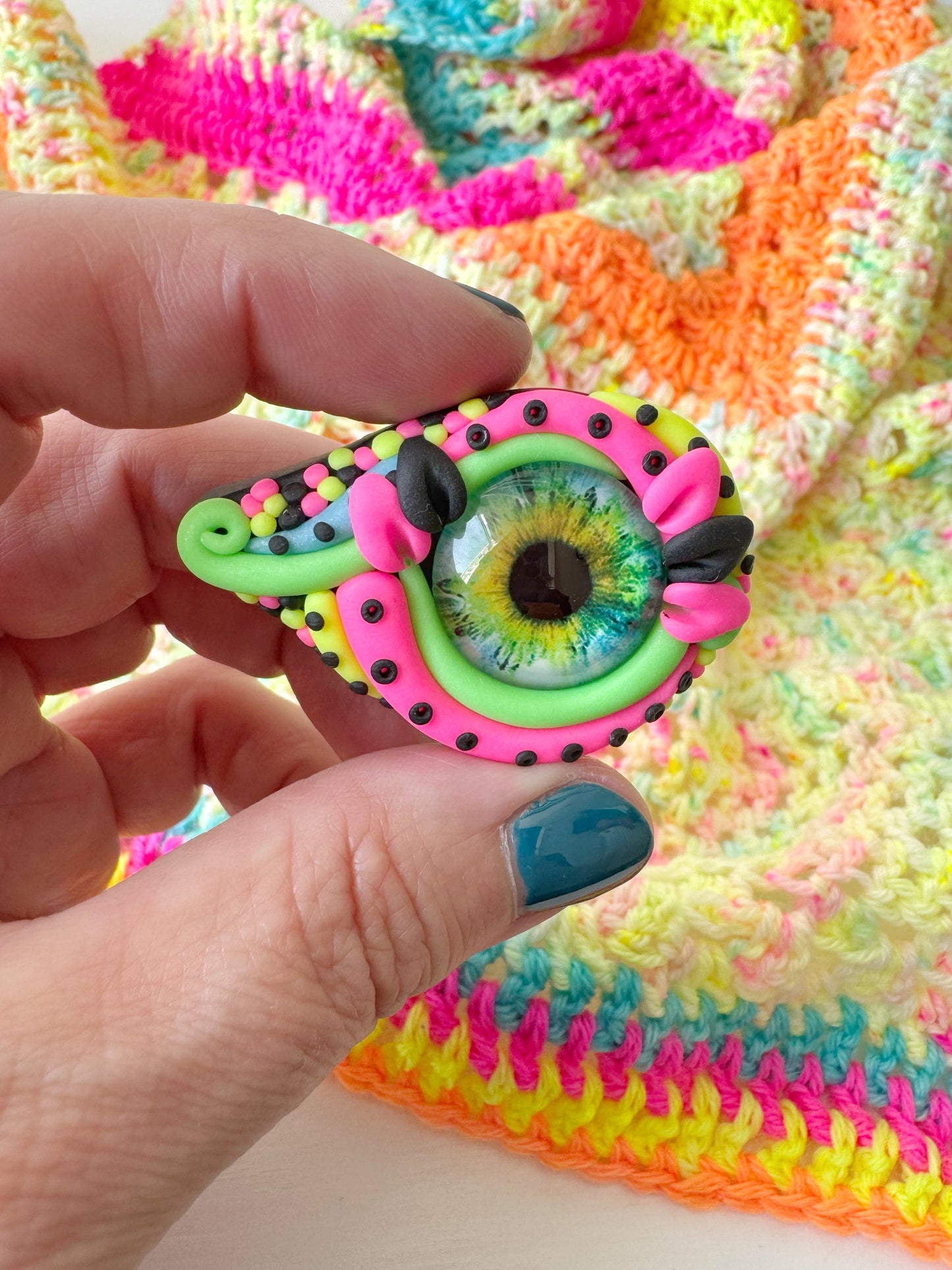 READY TO SHIP Dragon Eye Magnetic Needle Minder, Sewing Magnet, Dragon Accessories