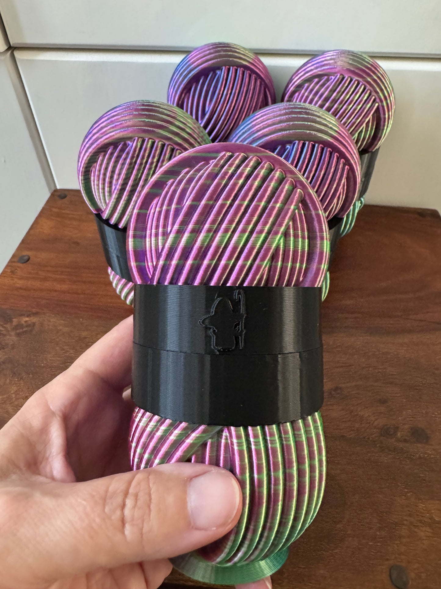 Mini Yarn Ball Surprise Pot, Small 3D Printed Yarn Ball Pot