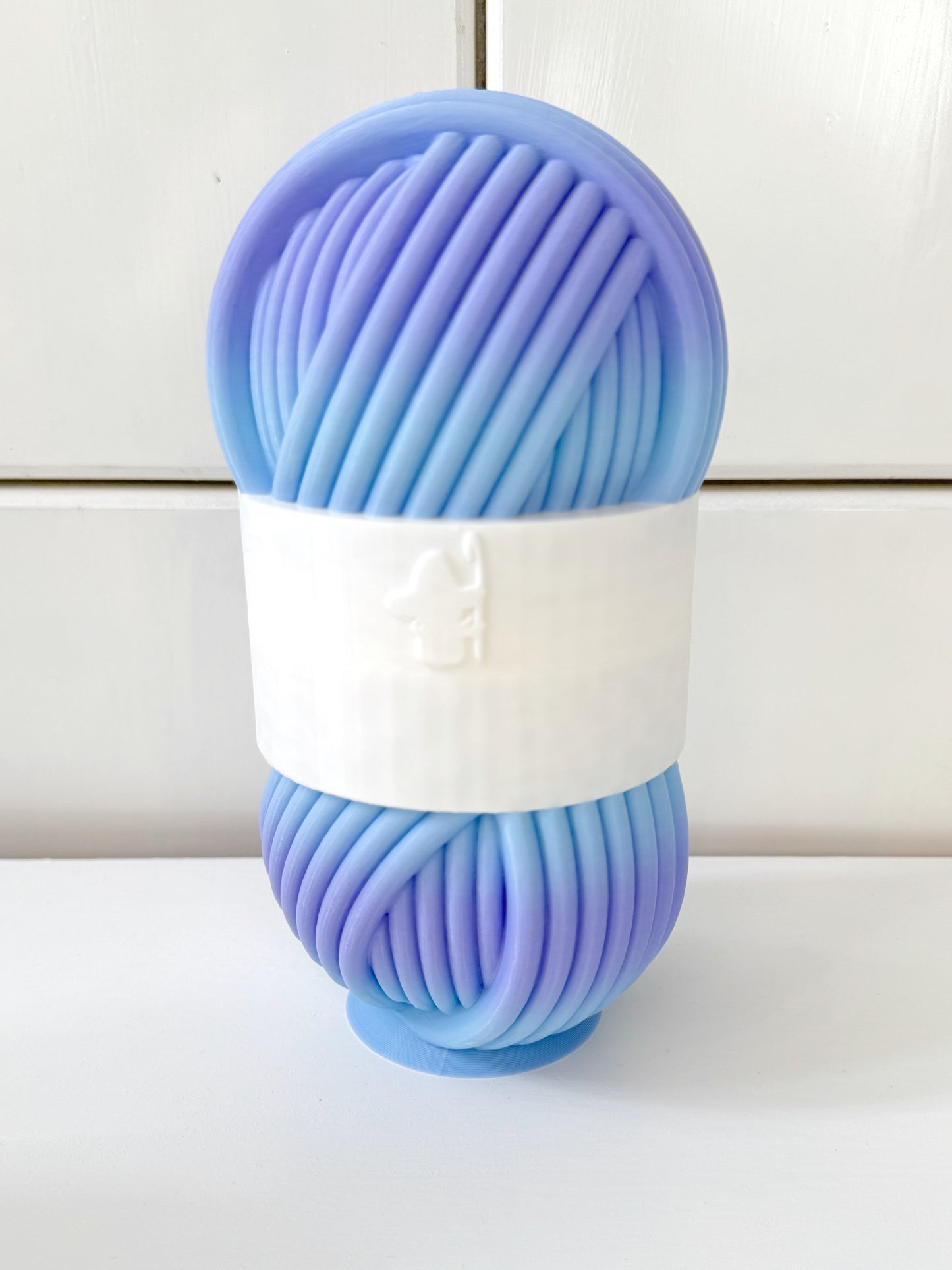 Contrast Band Mystery Pot, 3D Printed Filled Yarn Ball Container