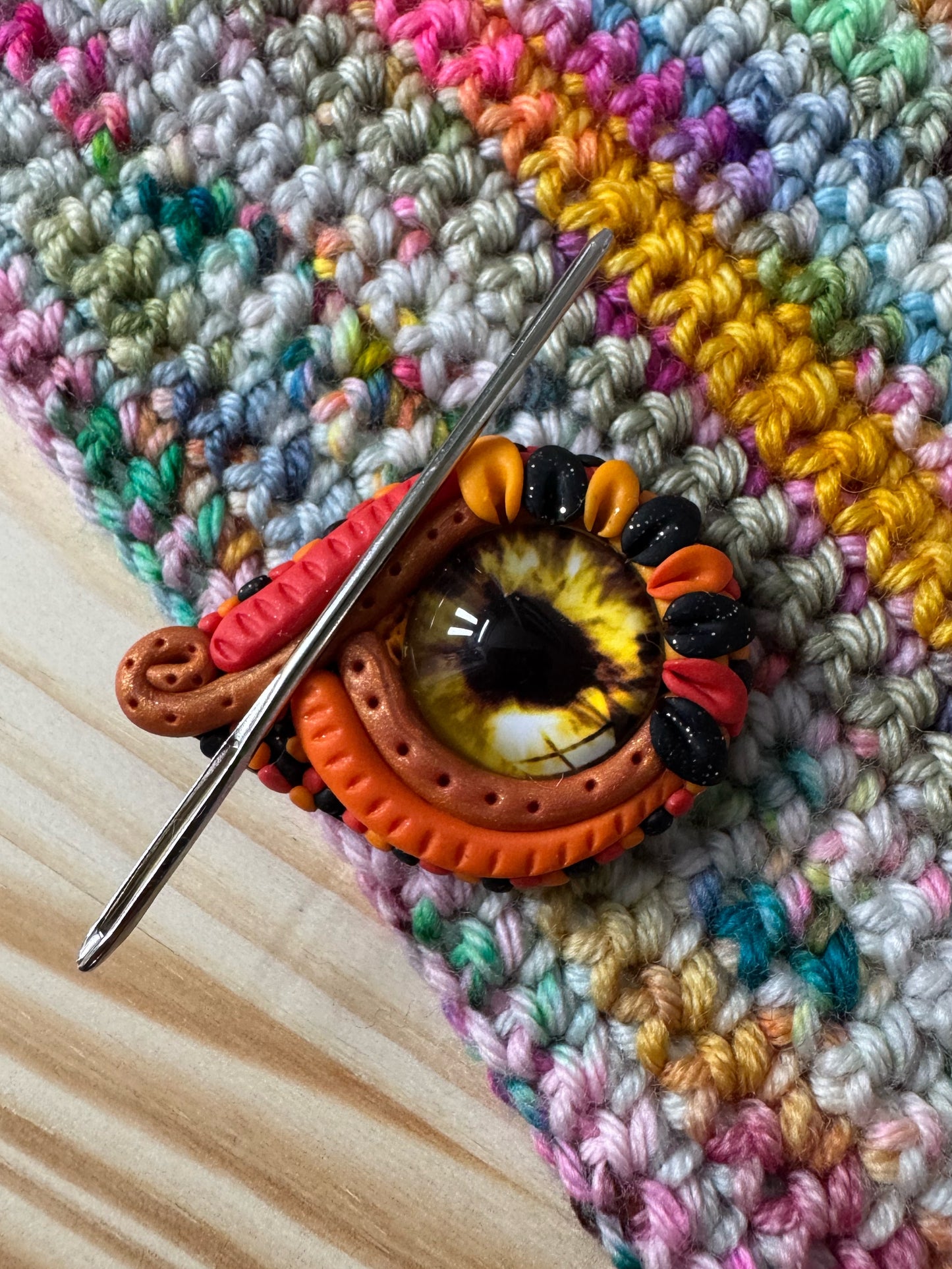 READY TO SHIP Dragon Eye Magnetic Needle Minder, Sewing Magnet, Dragon Accessories