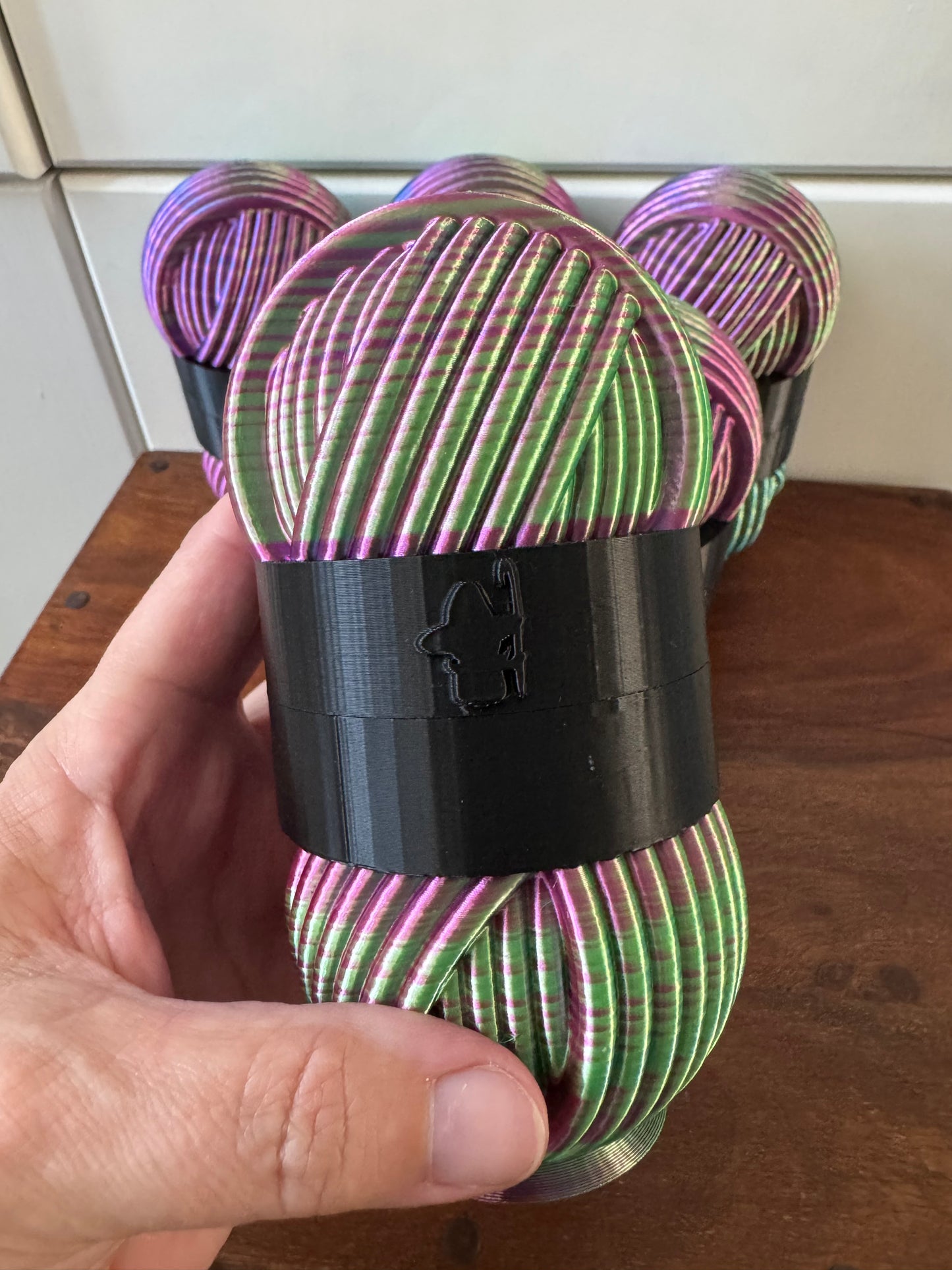 Mini Yarn Ball Surprise Pot, Small 3D Printed Yarn Ball Pot