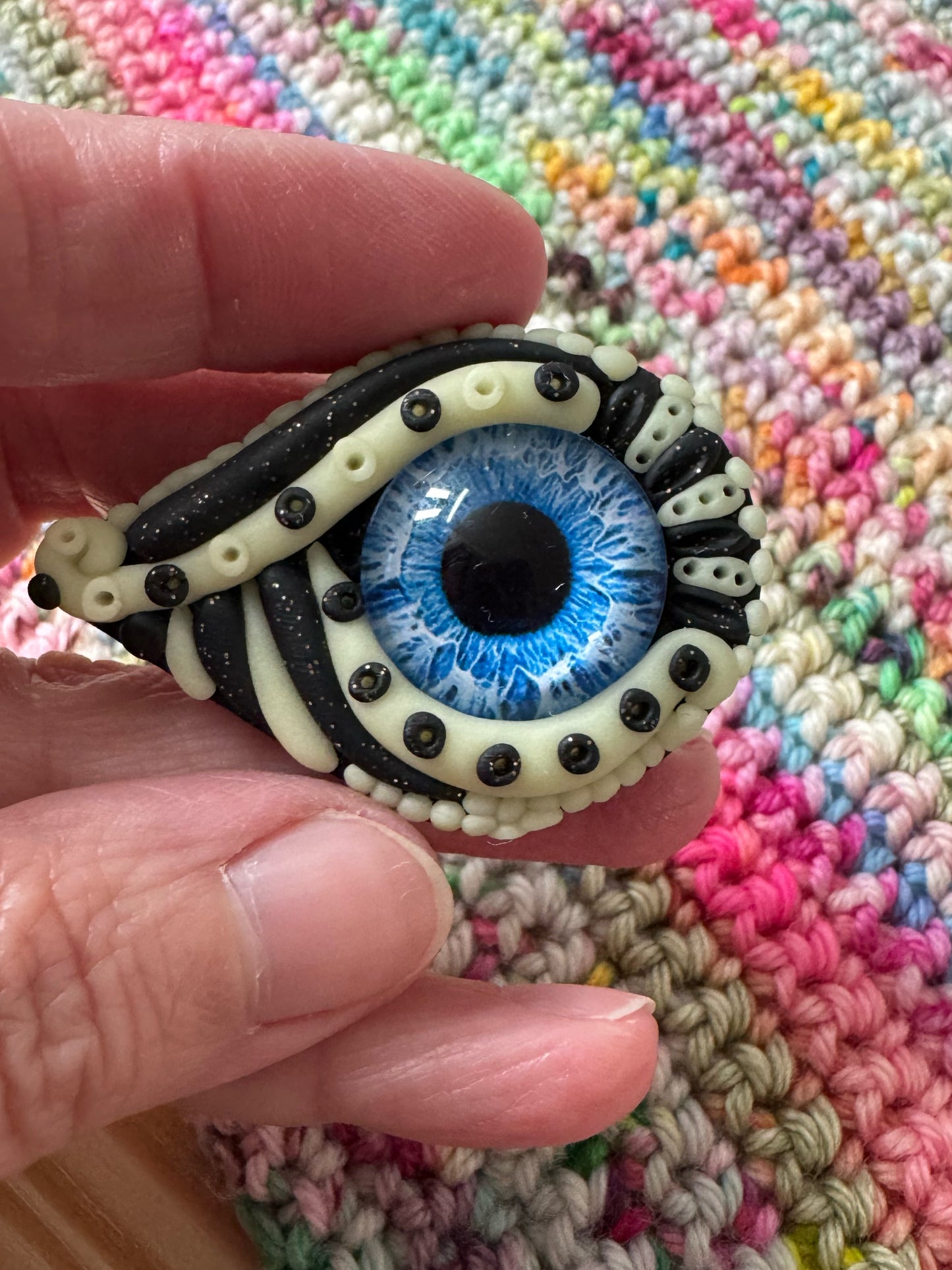READY TO SHIP Dragon Eye Magnetic Needle Minder, Sewing Magnet, Dragon Accessories