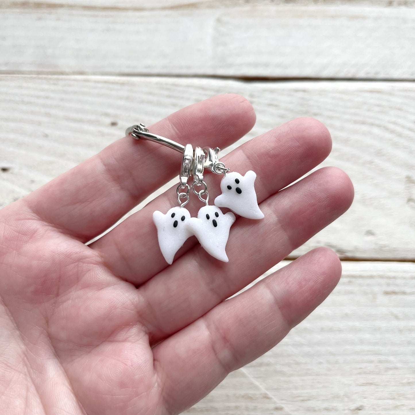 Kawaii ghost stitch markers