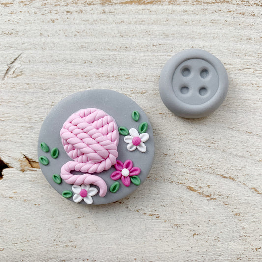 Yarn ball magnetic needle minder, needle holder, cross stitch gifts, gift for her, needle magnet