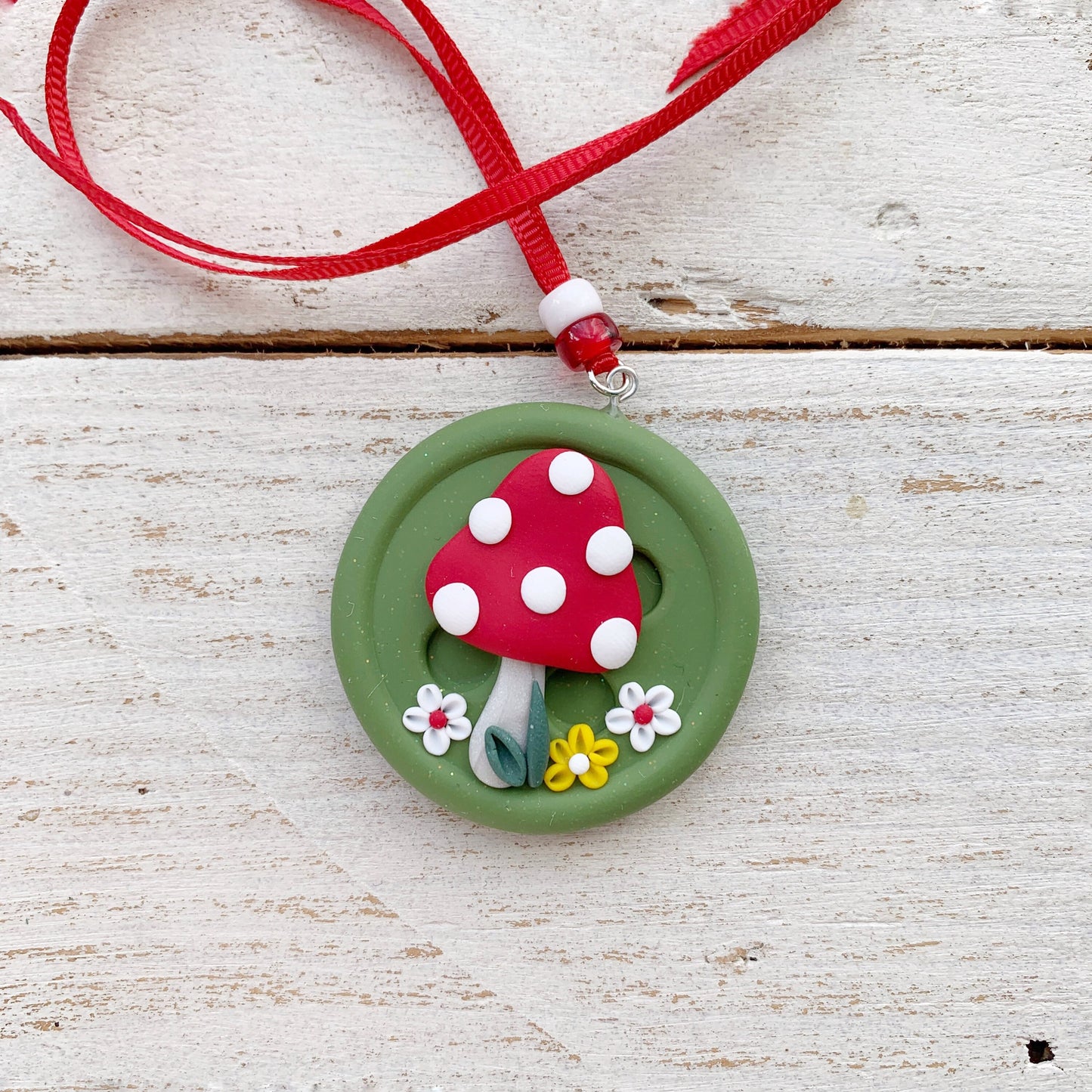Mushroom scissor fob, scissor keeper, crochet tools, gift for her, photo props, cross stitch accessories