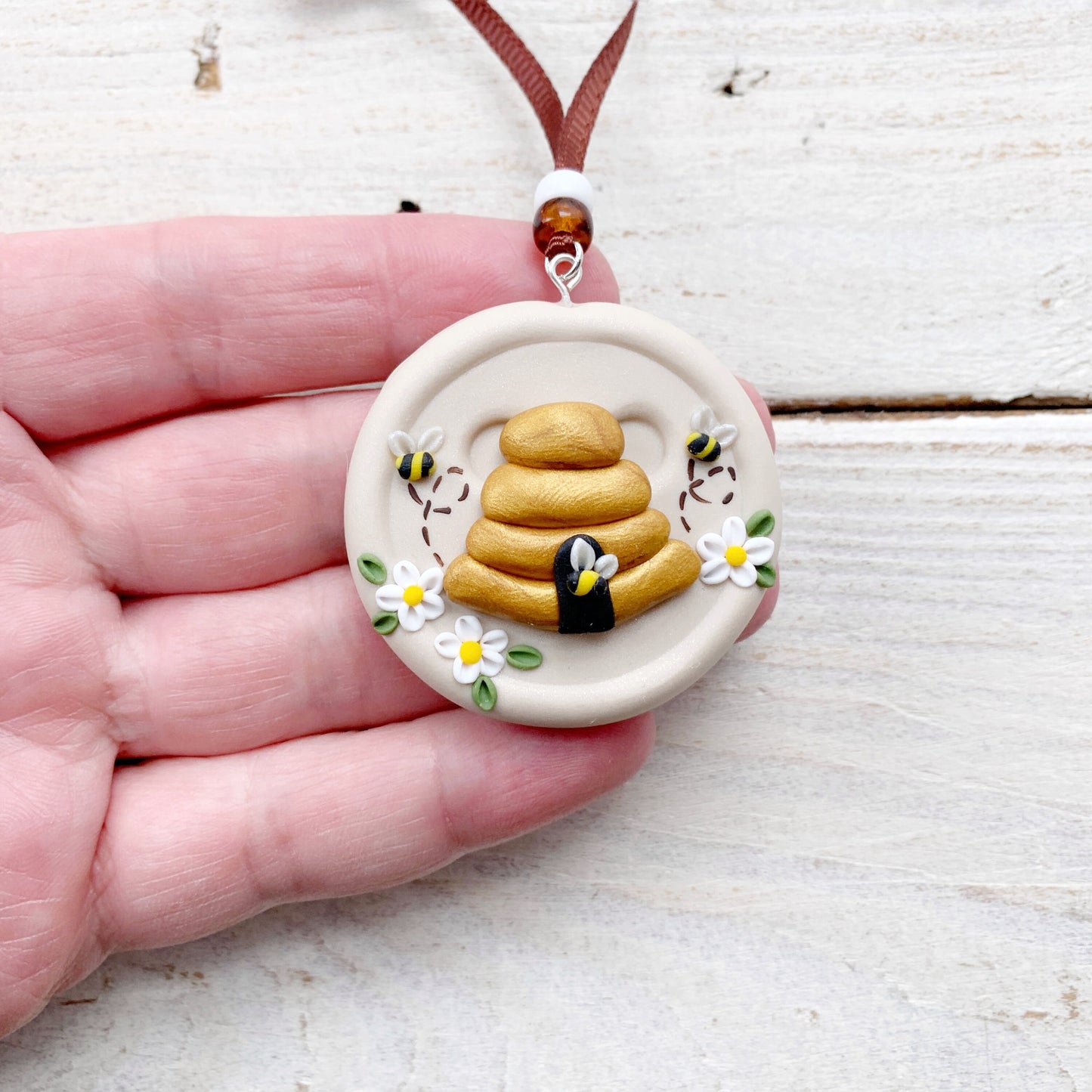 Beehive scissor fob, scissor keeper, crochet tools, gift for her, embroidery scissor minder, cross stitch accessories