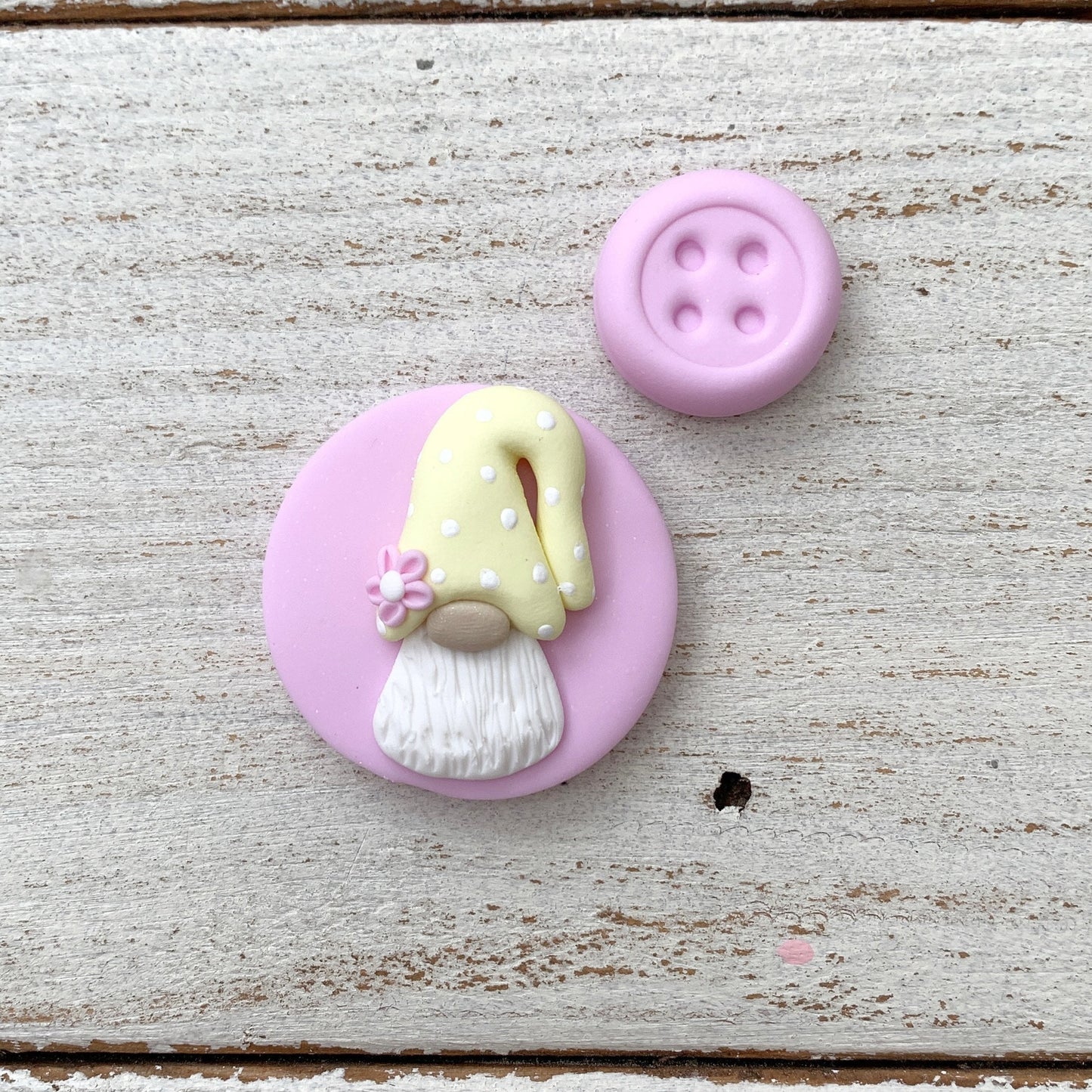 Spring Tomte gnome magnetic needle minder, gonk needle holder, cross stitch gifts, gift for her, sewing magnet