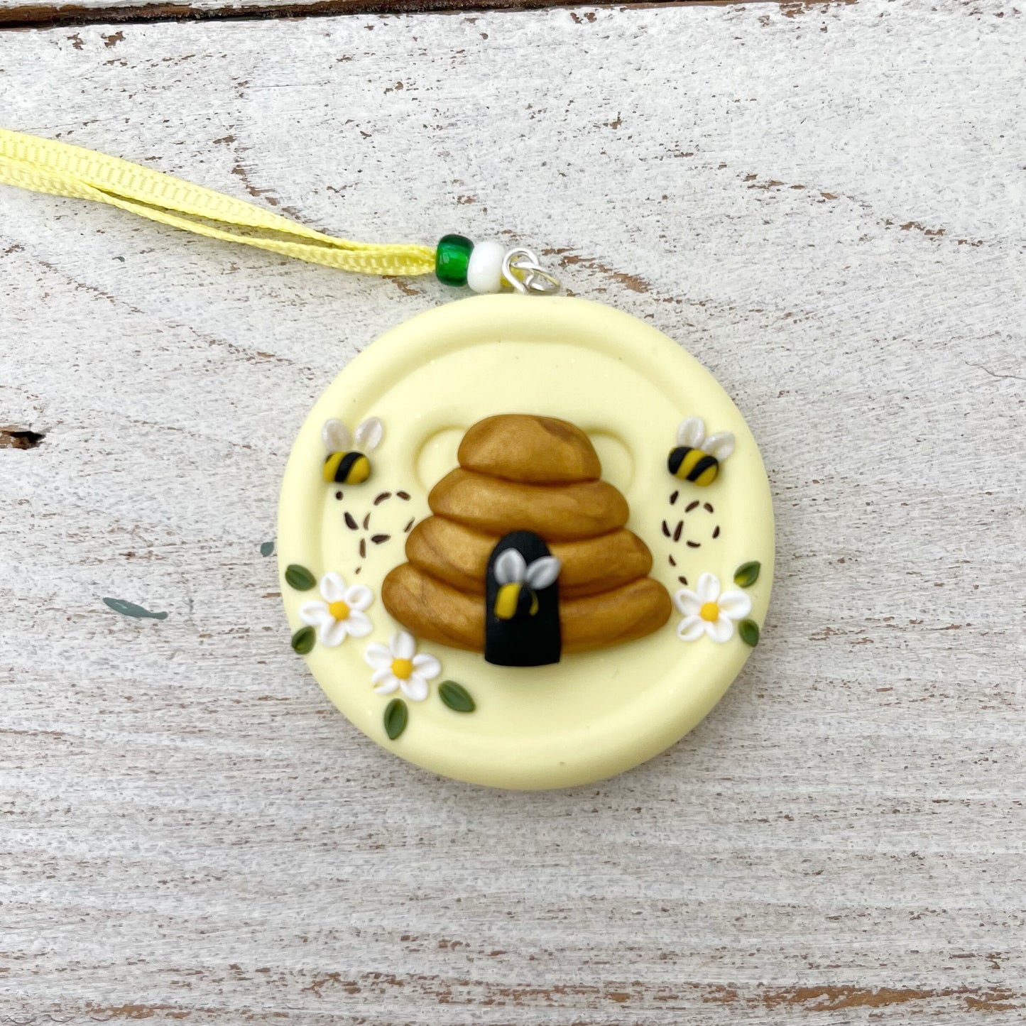 Lemon bumble bee scissor fob, scissor keeper, crochet tools, gift for her, embroidery scissor minder, cross stitch accessories, beehive
