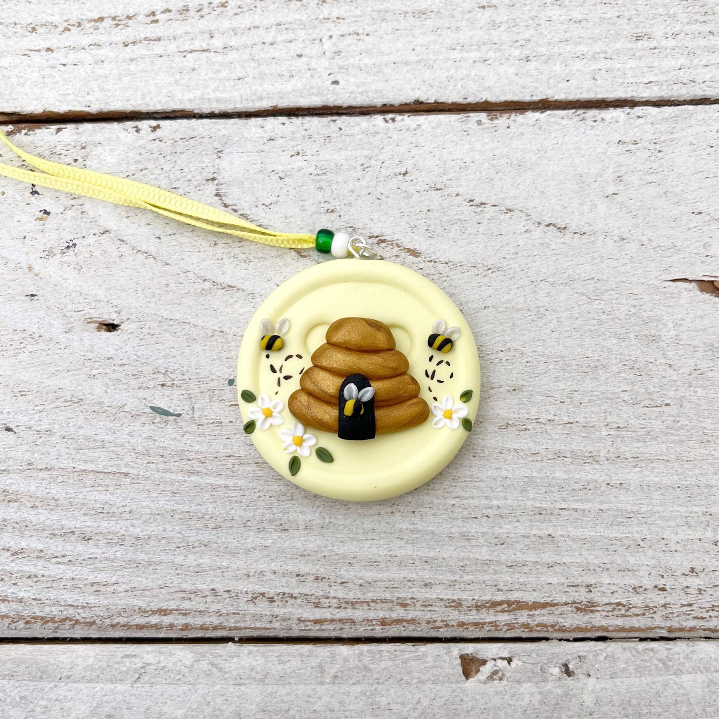 Lemon bumble bee scissor fob, scissor keeper, crochet tools, gift for her, embroidery scissor minder, cross stitch accessories, beehive