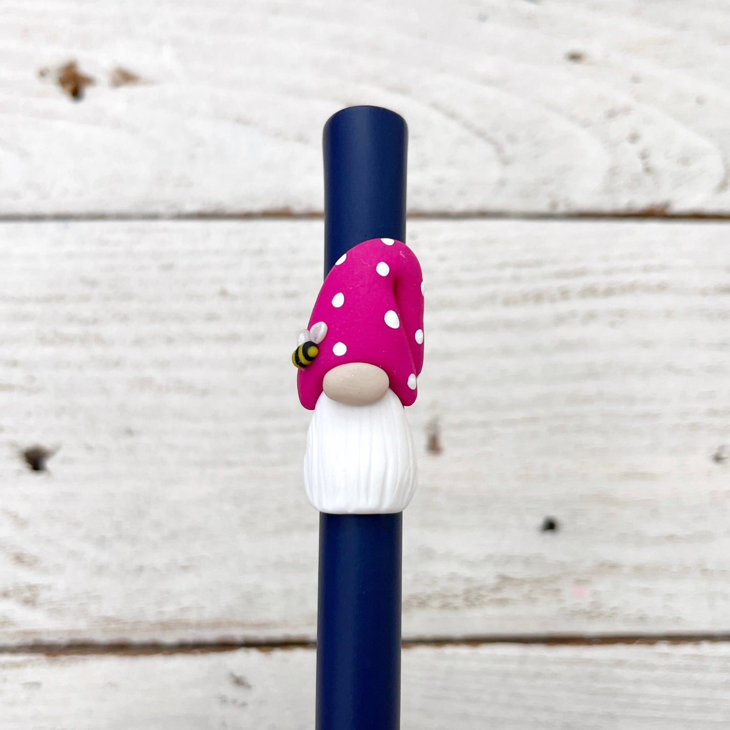 Rainbow gnome crochet hook, polymer clay crochet hooks, yarn lover, gonks, choose your colour