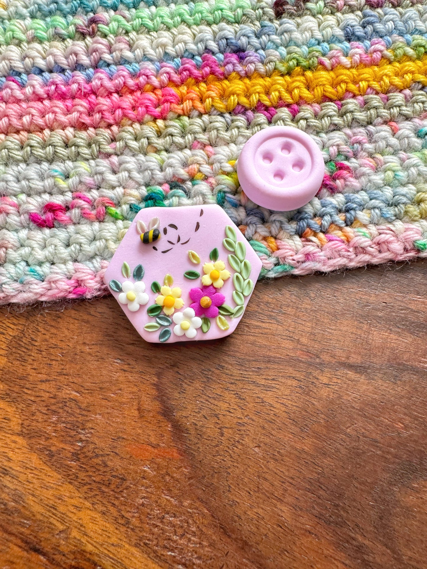 Wildflower Needle Minder, Floral Magnetic Needle Minder
