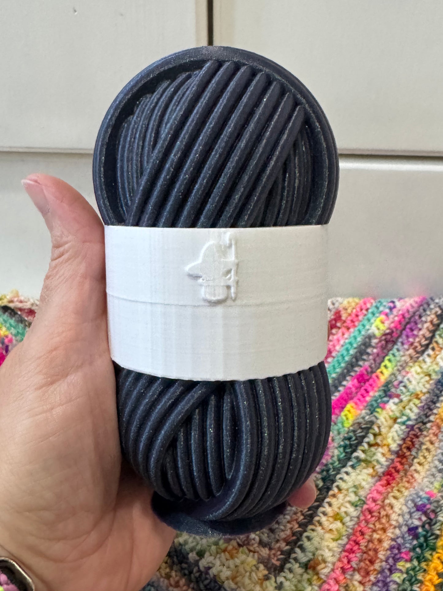 Festive Gnome Yarn Ball Pot