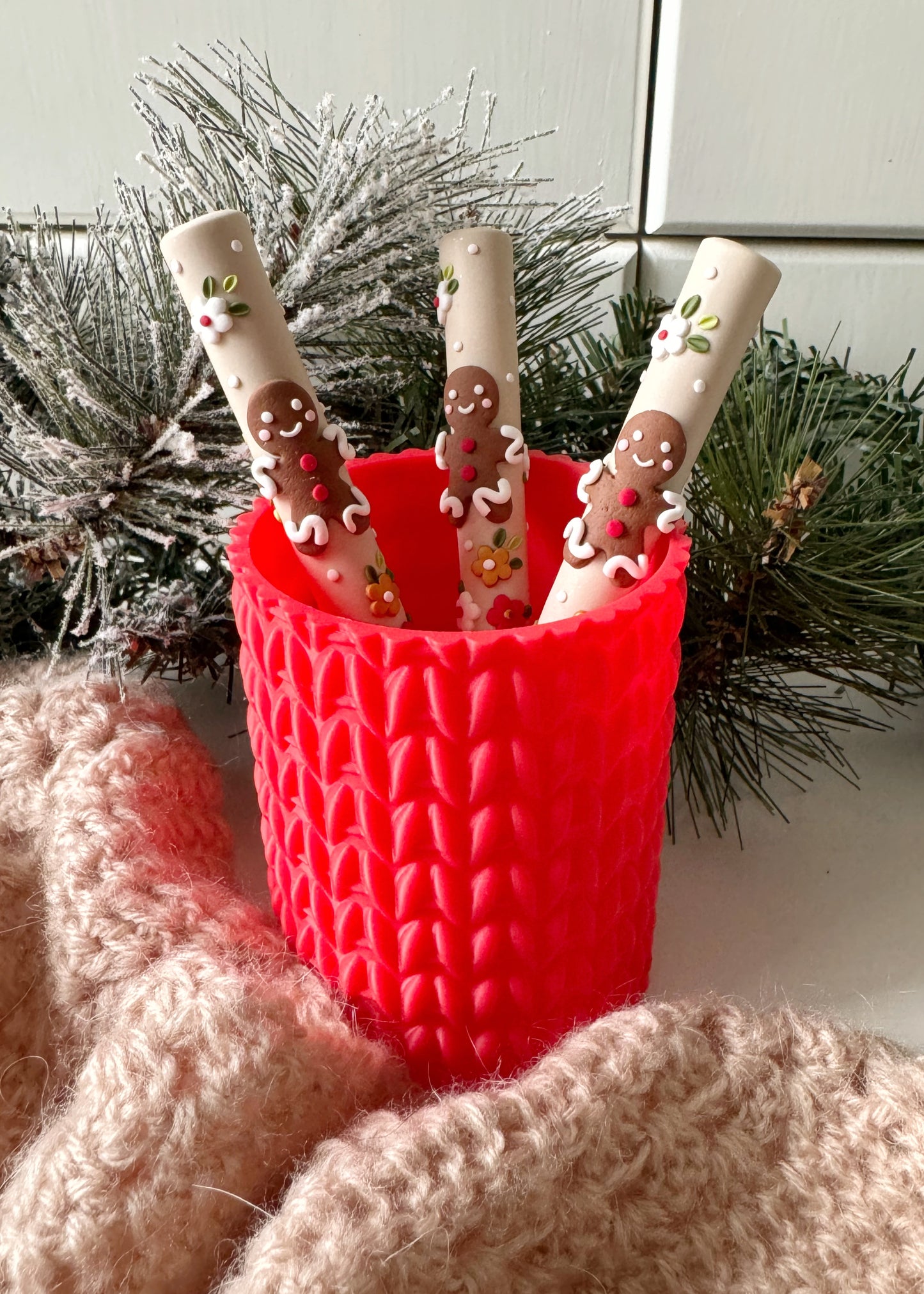 Gingerbread Man Christmas Crochet Hook