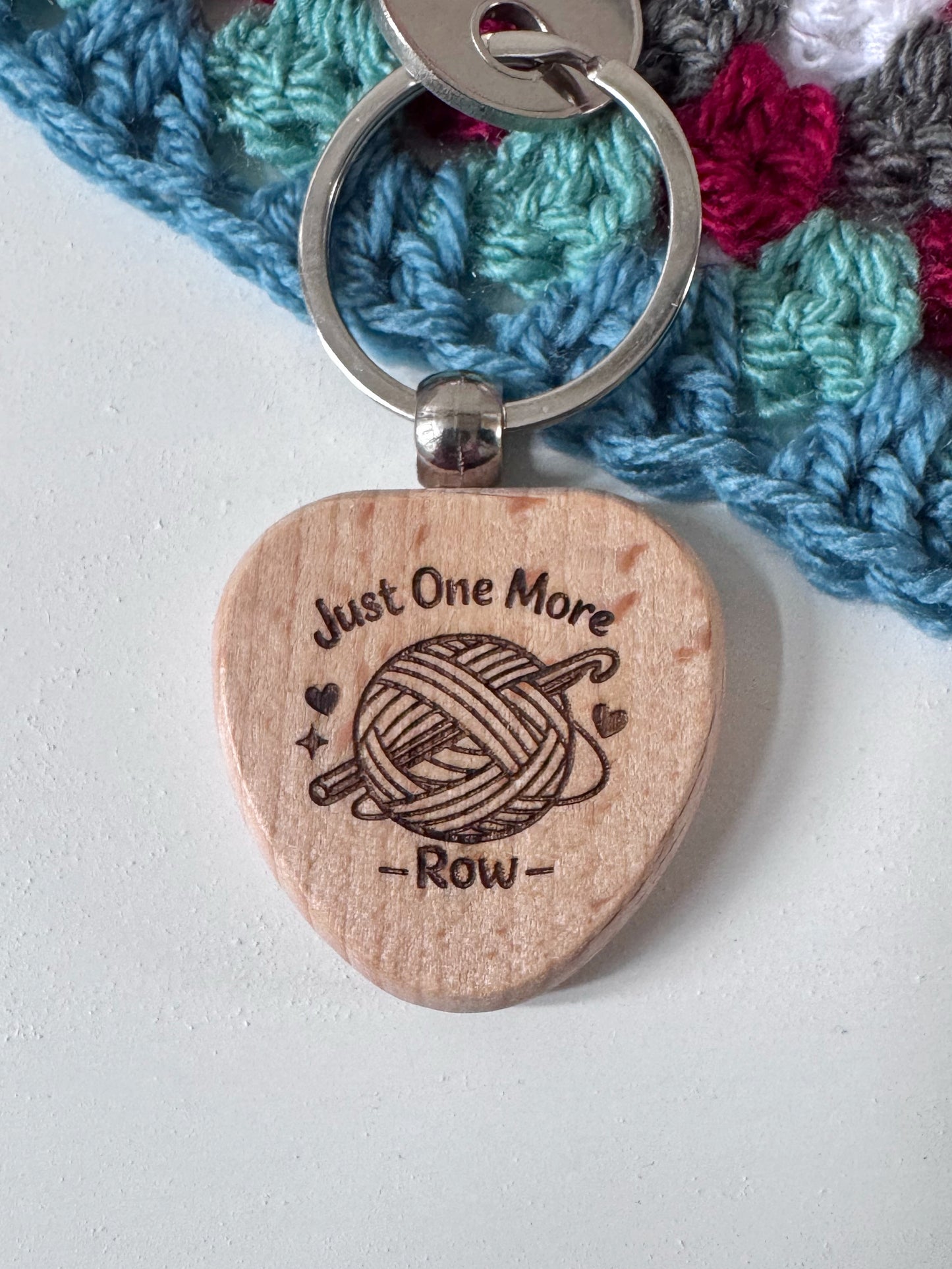 Wooden Keyring – Yarn Lover Accessories for Knitters and Crocheters