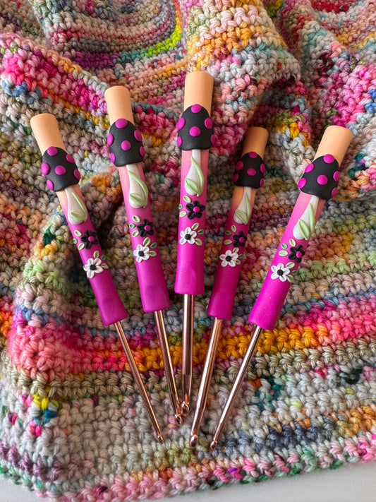 Funky Mushroom Ombré Crochet Hook