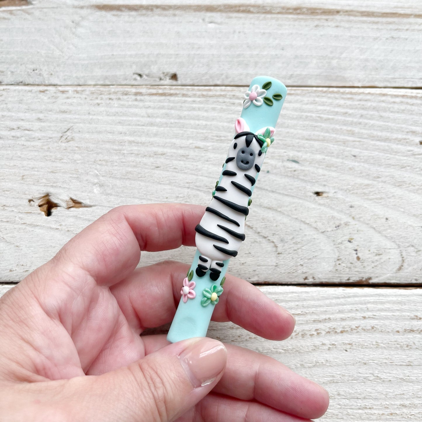 7 Rainbow Zebra Crochet Hooks