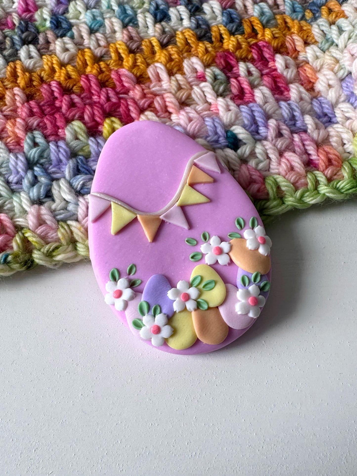 Bunting Easter Egg Magnetic Needle Minder