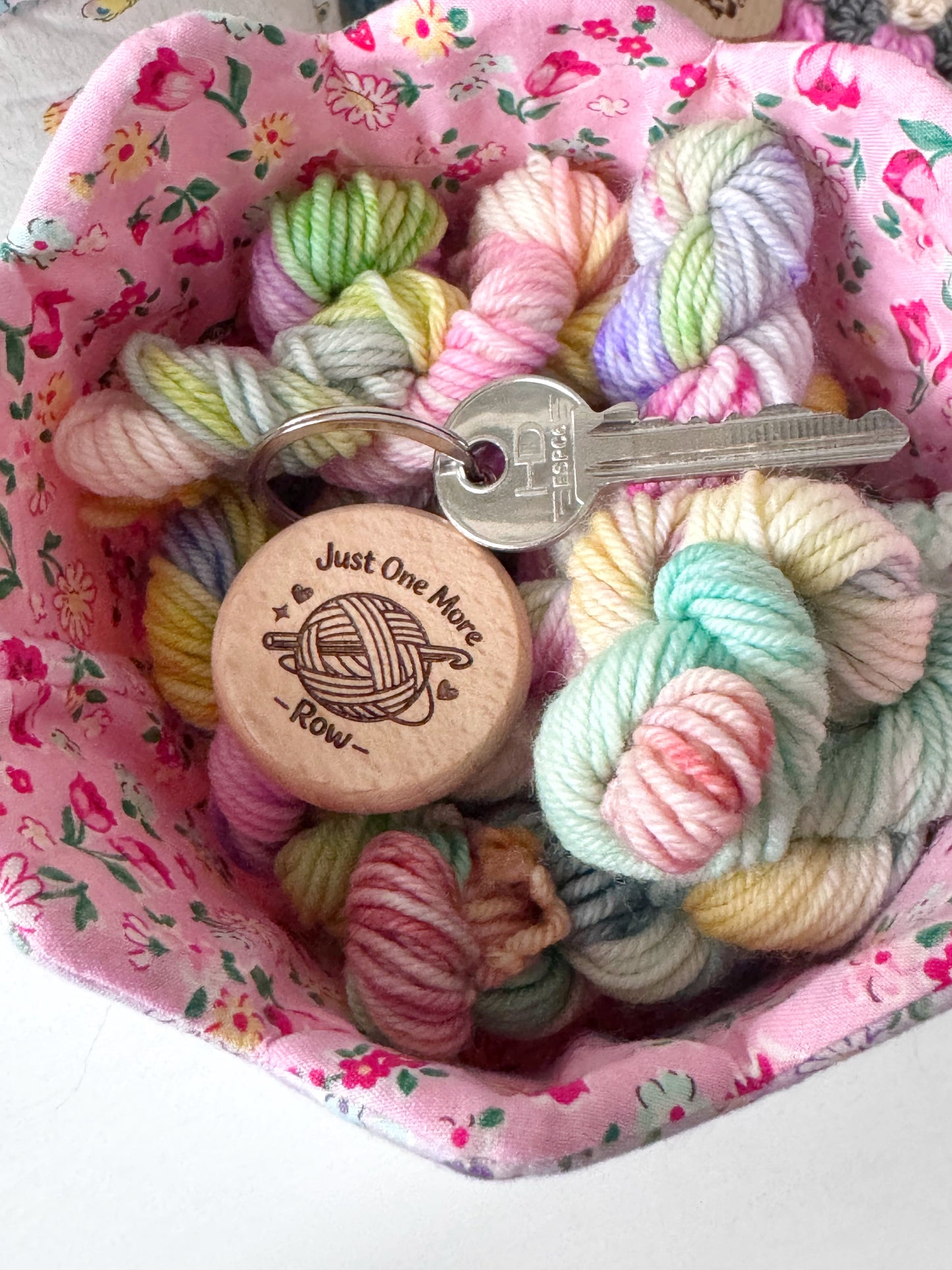 Wooden Keyring – Yarn Lover Accessories for Knitters and Crocheters