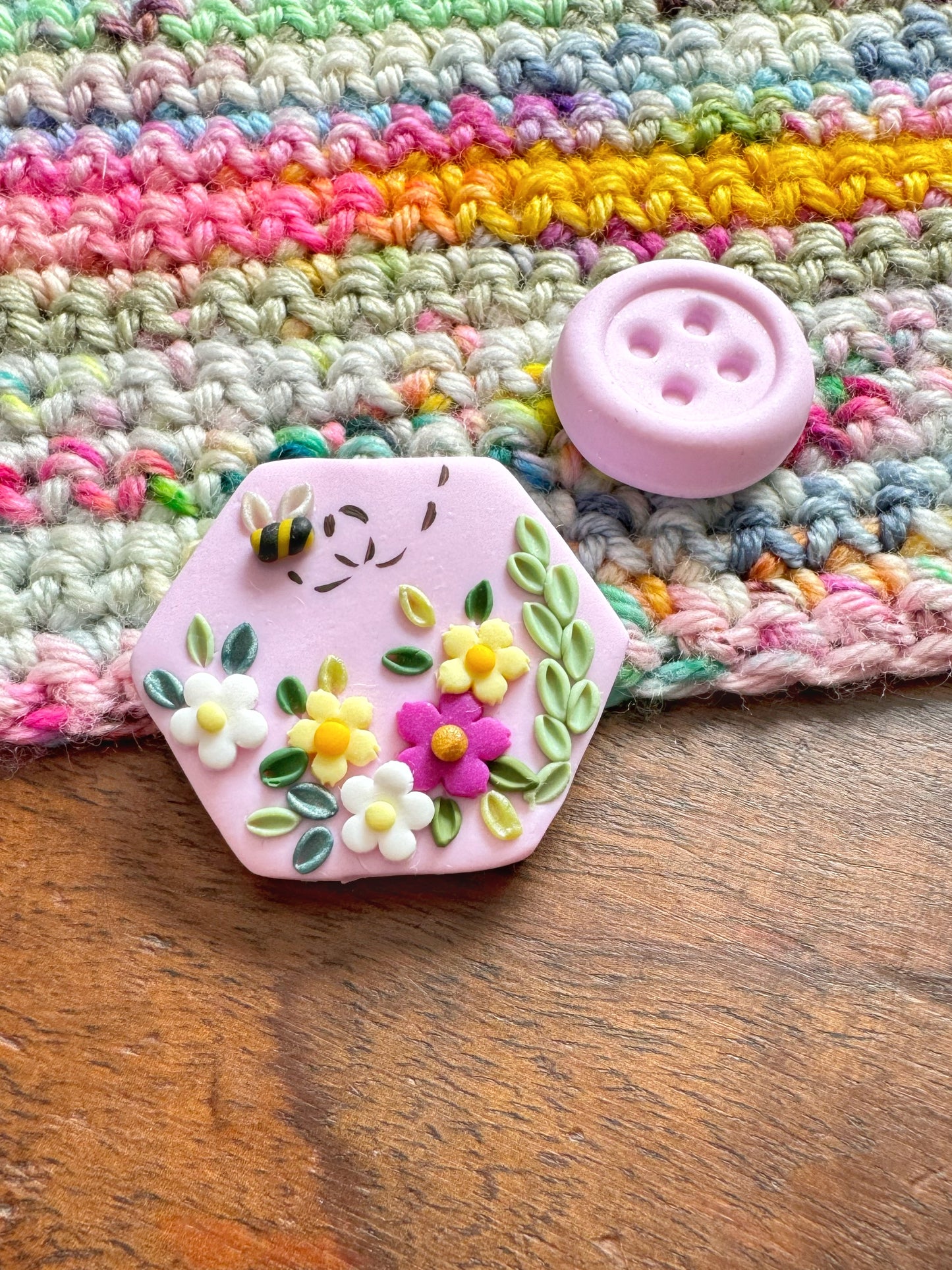 Wildflower Needle Minder, Floral Magnetic Needle Minder