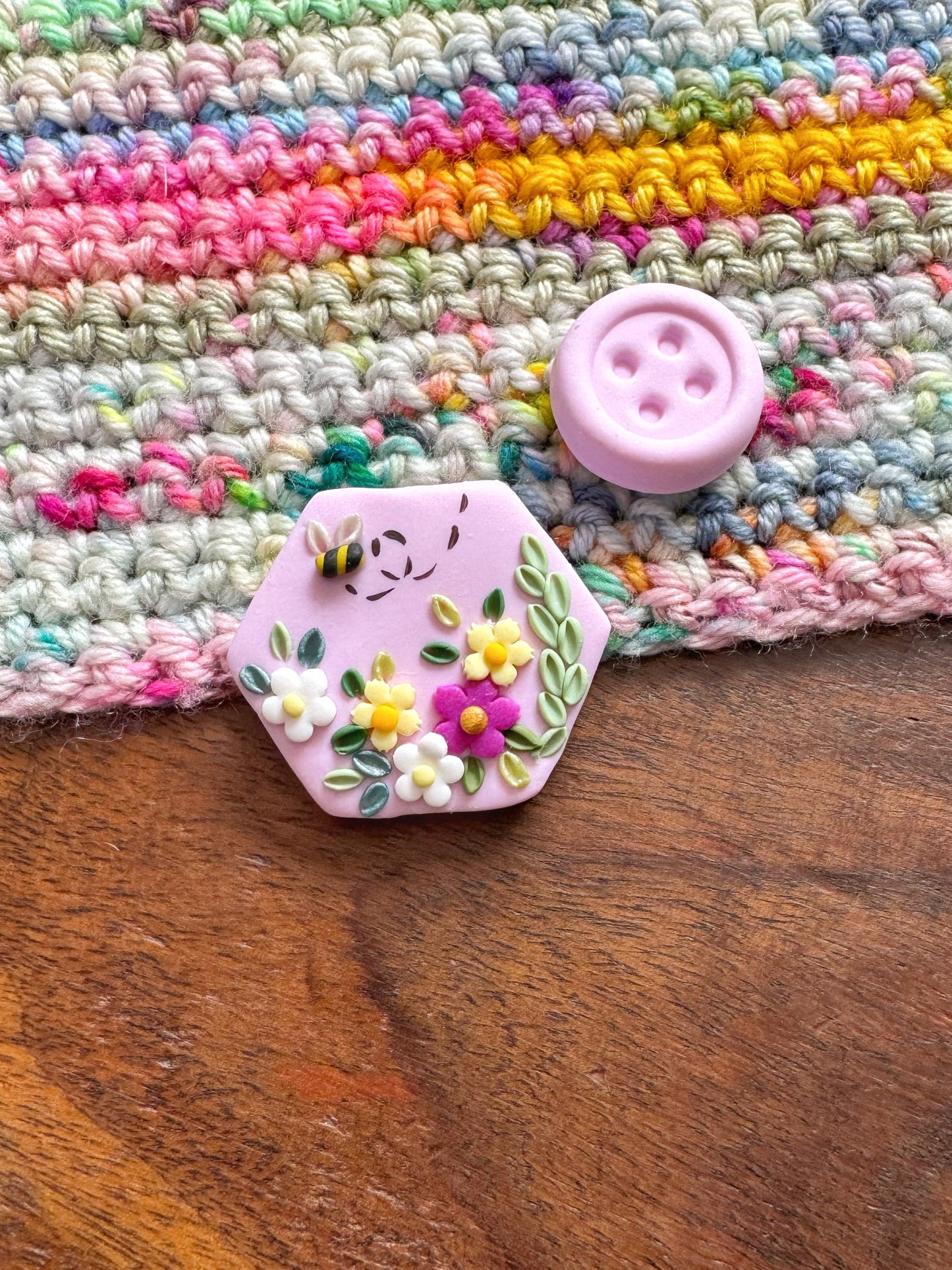 Wildflower Needle Minder, Floral Magnetic Needle Minder
