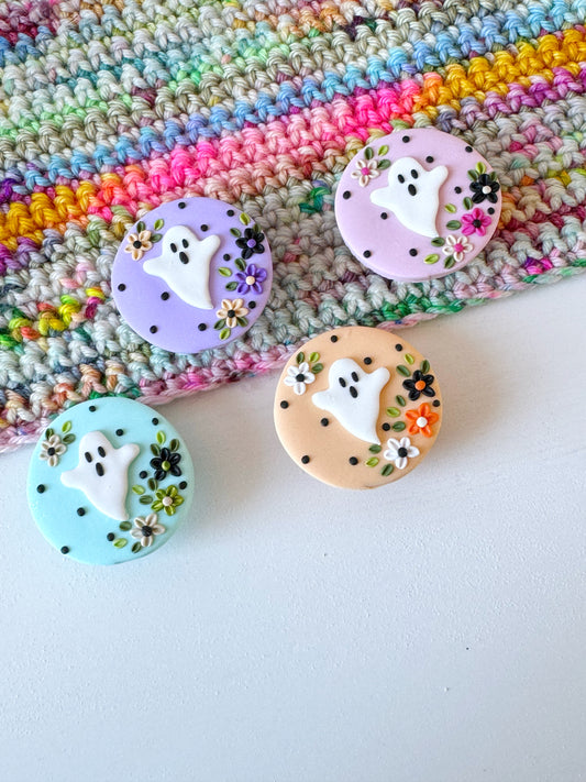 Pastel Kawaii Ghost Magnetic Needle Minder