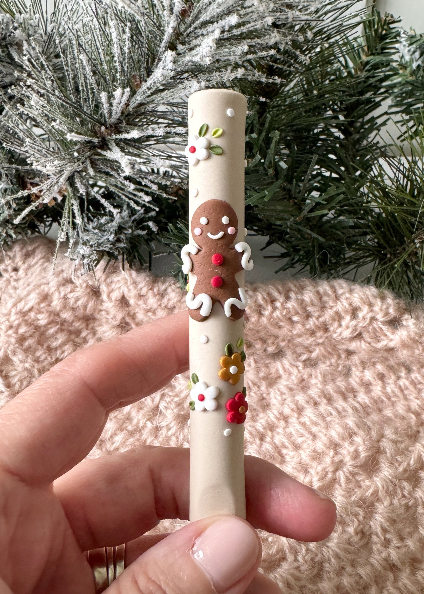 Gingerbread Man Christmas Crochet Hook