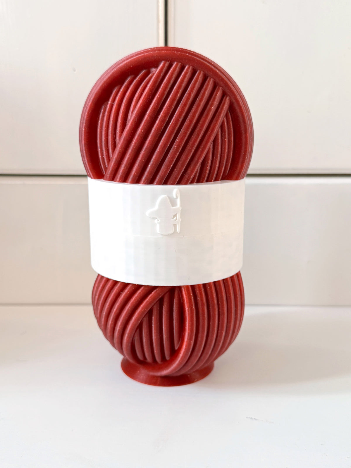Contrast Band Mystery Pot, 3D Printed Filled Yarn Ball Container