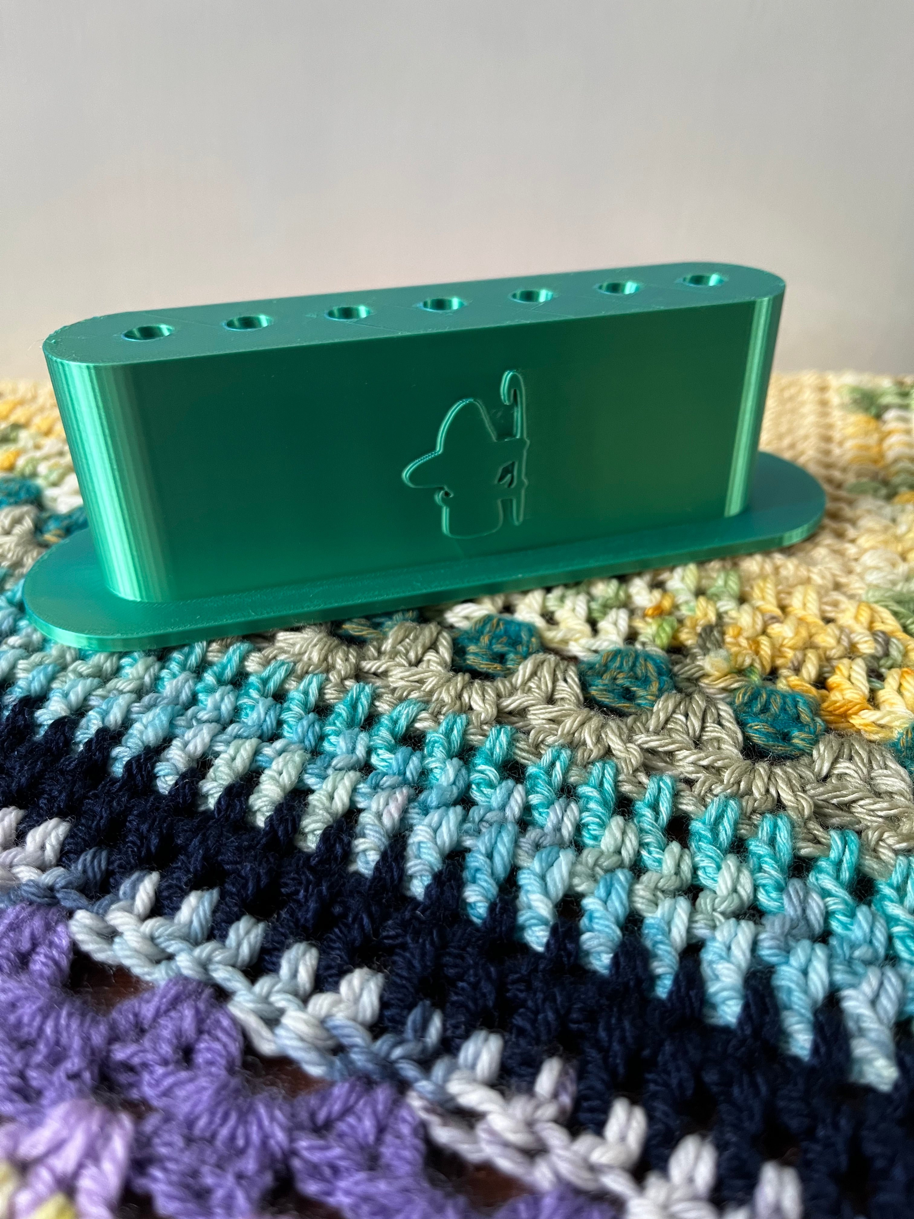 3D Printed Crochet Hook Holder, Crochet Hook Storage, Crochet