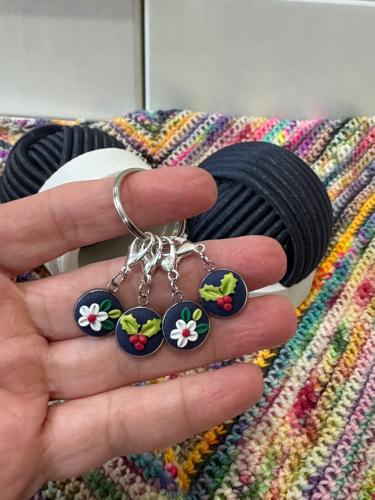 Festive Gnome Yarn Ball Pot