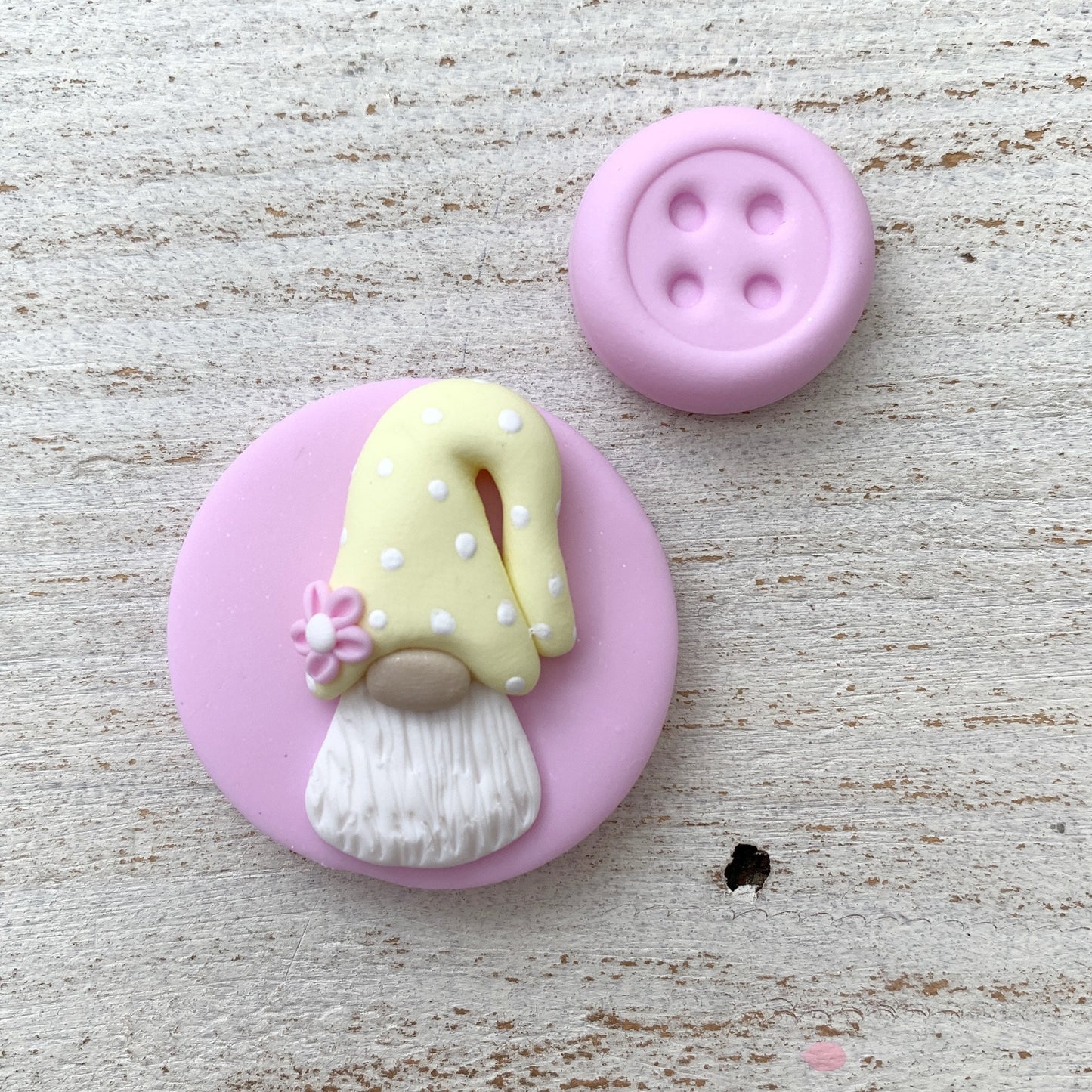 Spring Tomte gnome magnetic needle minder, gonk needle holder, cross stitch gifts, gift for her, sewing magnet