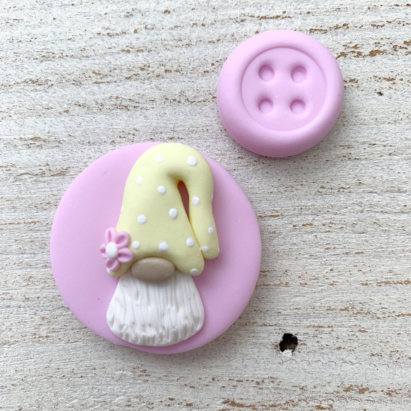 Spring Tomte gnome magnetic needle minder, gonk needle holder, cross stitch gifts, gift for her, sewing magnet