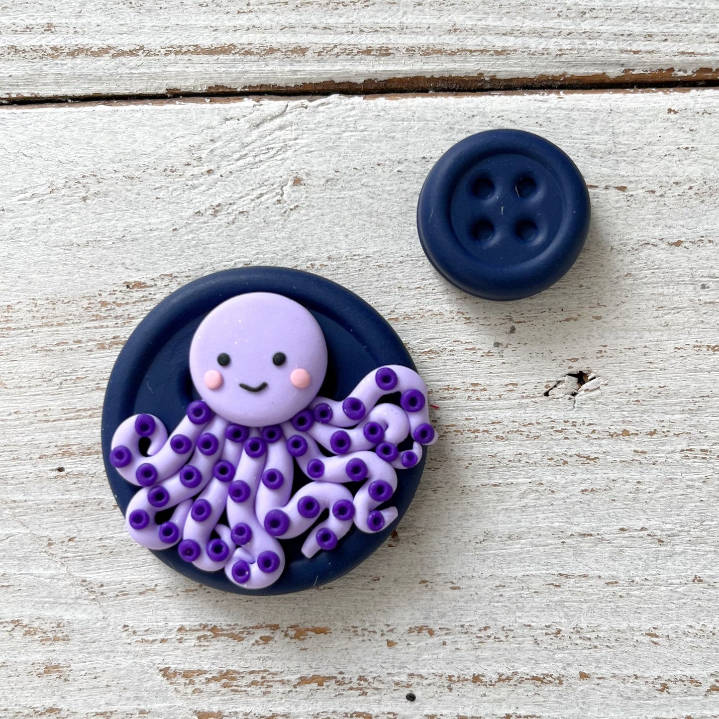 Purple octopus magnetic needle minder, stitching needle magnets